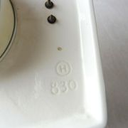 Old mechanical watch/clock, Peter, ceramic, vintage