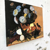Canvas oil fruit and flowers