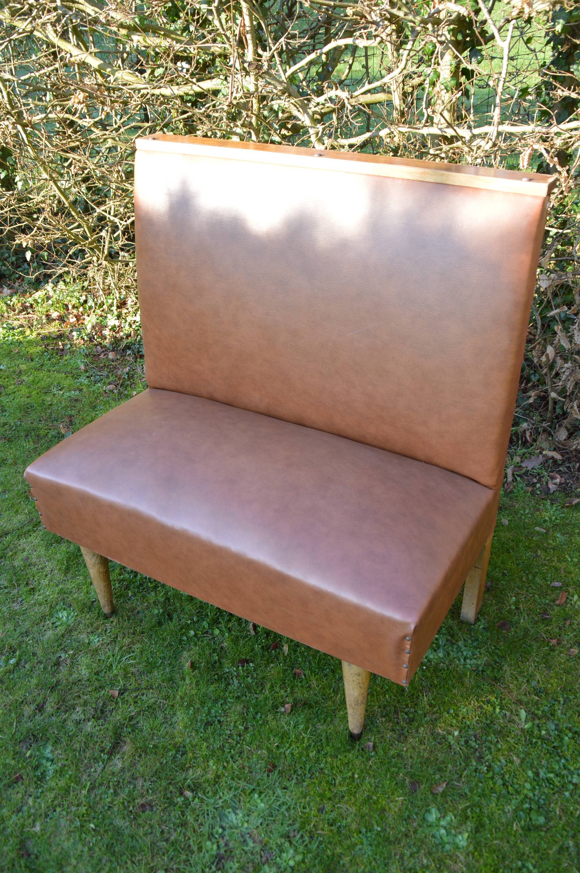 Old bistro bench foot compass