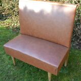 Old bistro bench foot compass