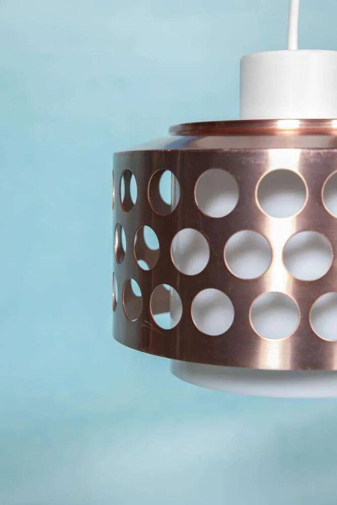 Suspension d'époque spatiale années 60/70, suspension lumineuse suédoise