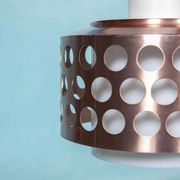 Suspension d'époque spatiale années 60/70, suspension lumineuse suédoise
