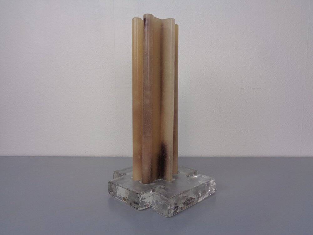 Scandinavian Glass Candleholder, 1960s