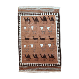 Ancient persian ardabil handmade carpet 92cm x 142cm 1930s, 1c667