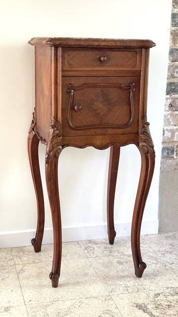TABLE de Chevet Style Louis XV MARBRE