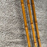 Old wooden towel rack 3 arms