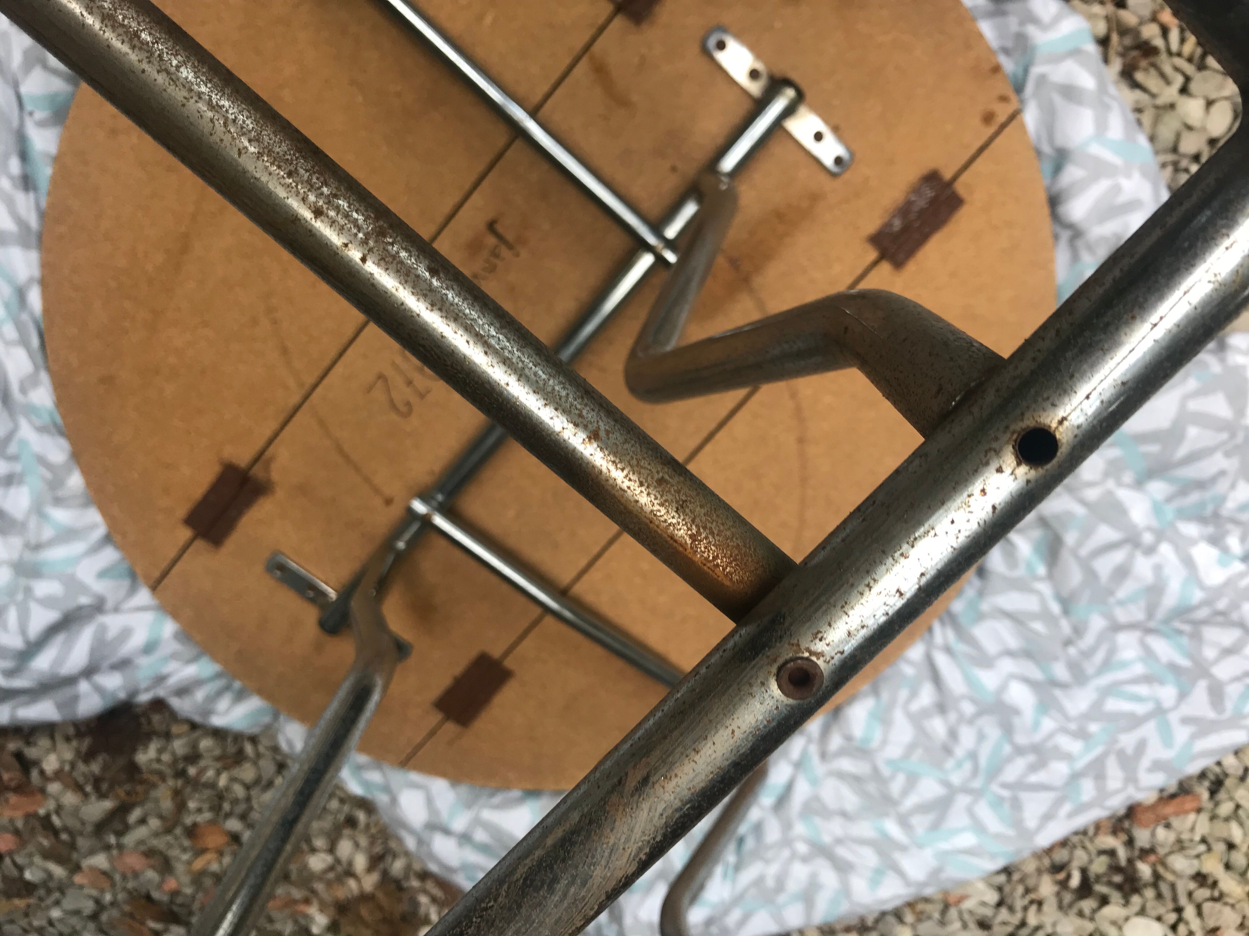 Folding formica table