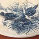 Gien Earthenware Antique Serving Dish Bird Decor