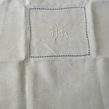 Nappe ancienne brodée et 12 serviettes