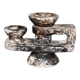 Brutalist stone candle holder 1960