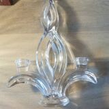 Pair of 2 Vannes crystal candlesticks