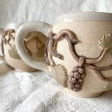 3 tasses en grès