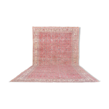 Tapis vintage Oushak turc sku2365