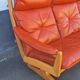 Scandinavian bench in wood and leather by Soda Galvano for Liebe Mobel