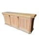 Bistro counter with a Hungarian point design.