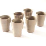 Set of 6 stoneware cups