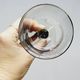 10 Bormioli Rocco Vintage Crystal Wine Glasses with Grooved Grey Stem