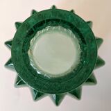 Art deco pressed glass vase, pierre d'avesn.