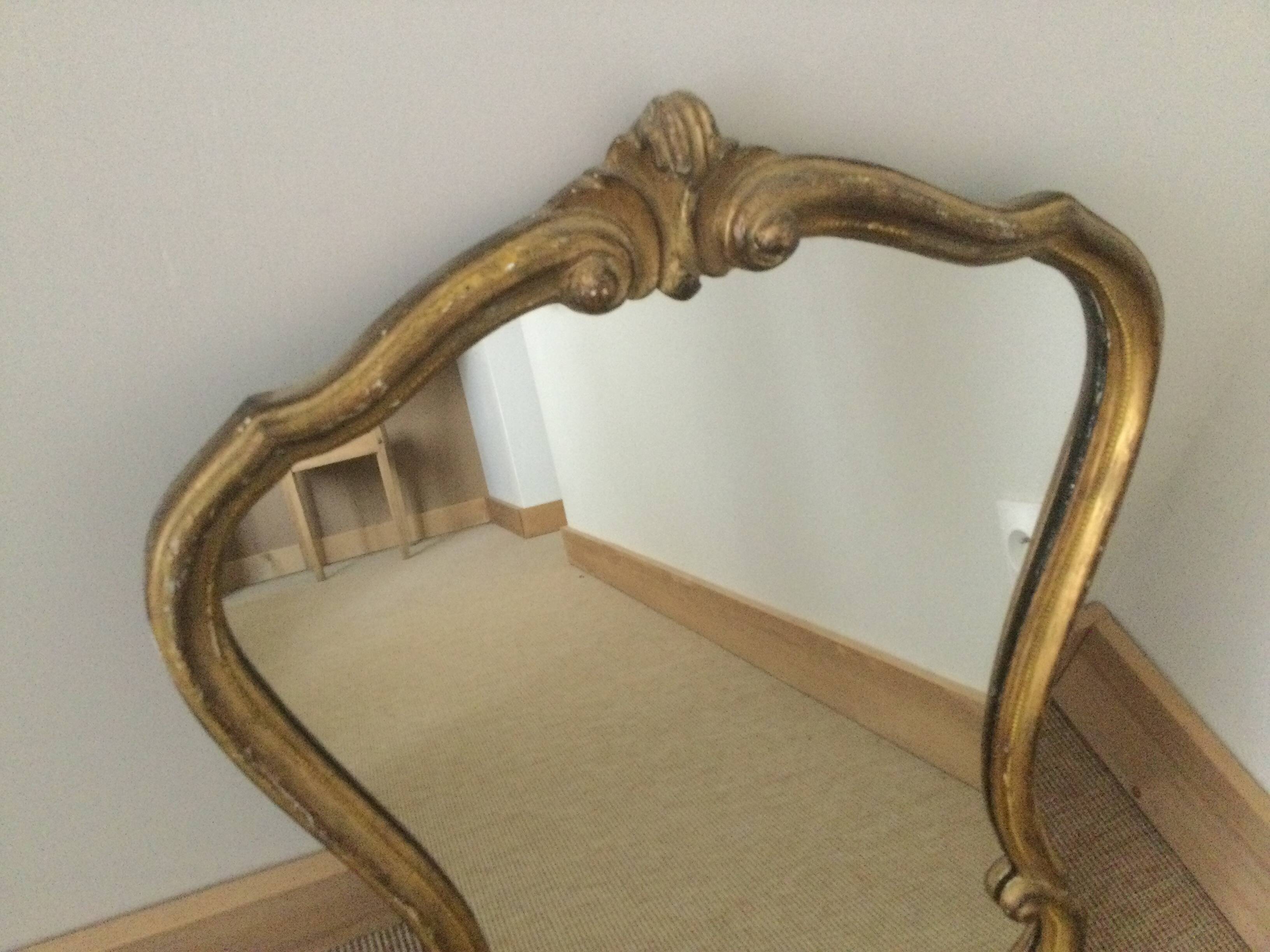 Antique gilded mirror