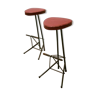 Set of 2 stools bar by Willy Van Der Meeren 1956