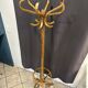 Baumann style 1960 swivel parrot coat rack in curved wood