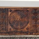 Frieze - carved wooden pediment - Islamic art