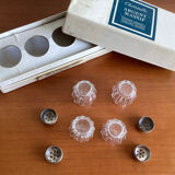 Christofle salt shakers with silver cap