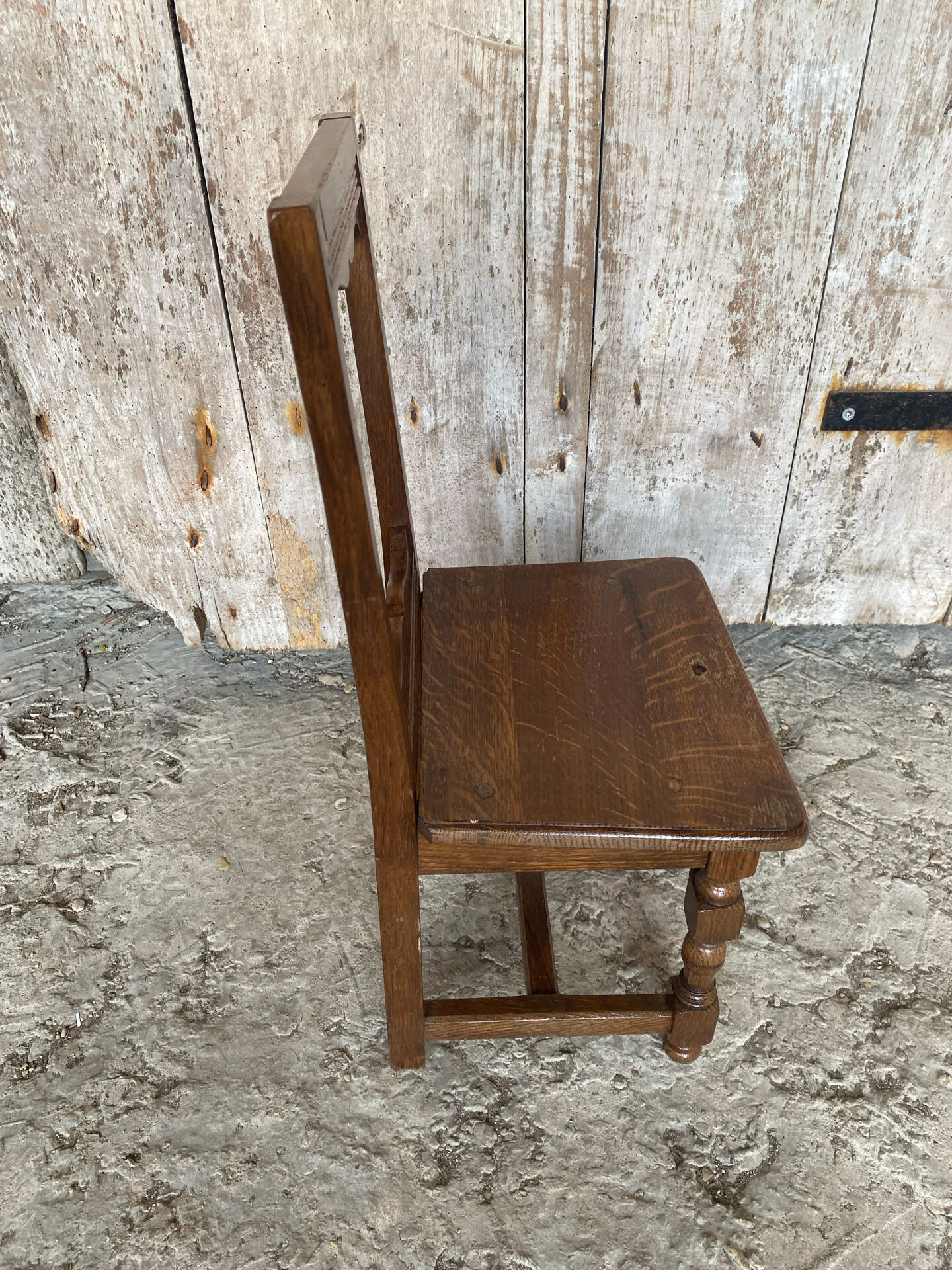 Vintage Solid Oak Lorraine Child's Chair