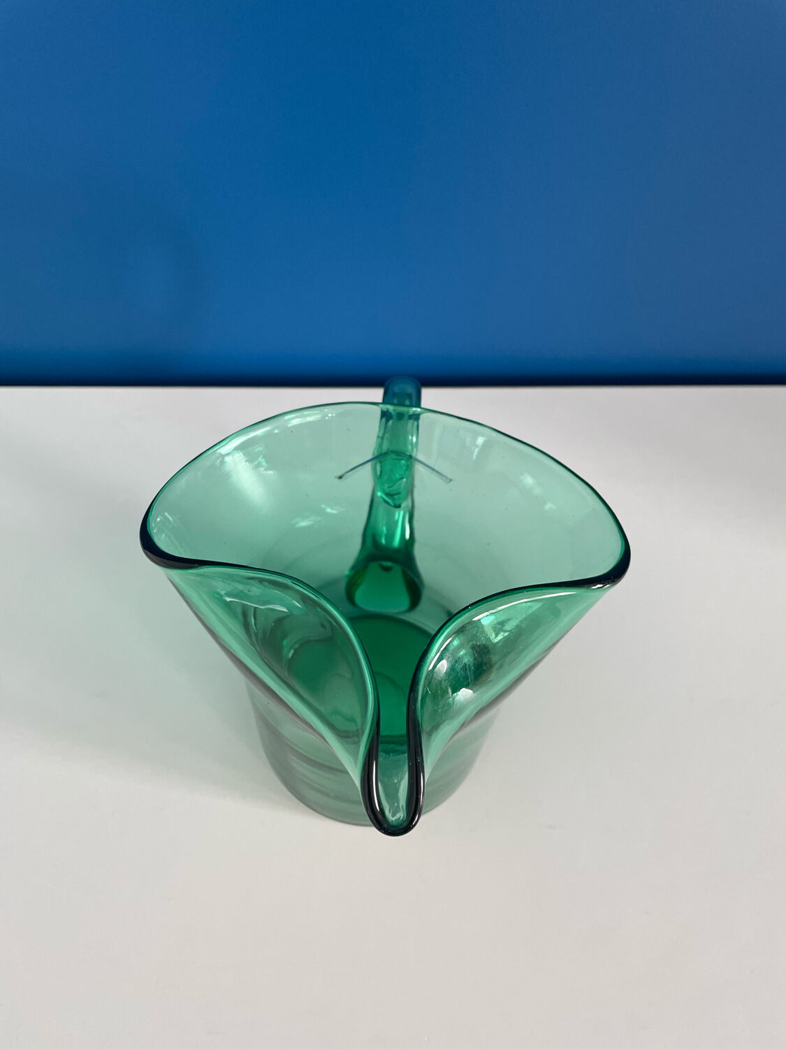 Green carafe pitcher 60s
