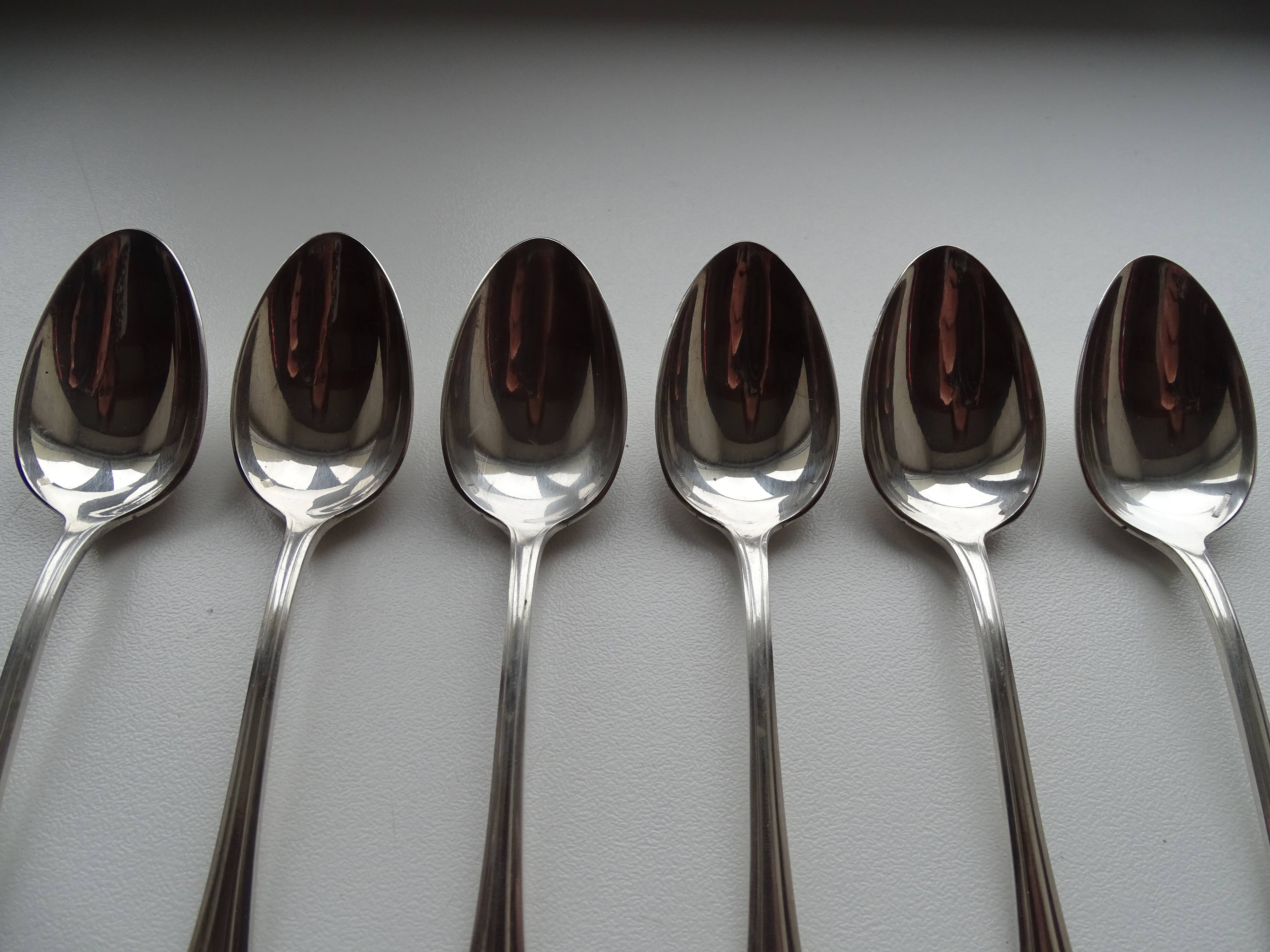 6 dessert spoons silver metal model Printania - 14 cm, Christofle