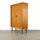 Danish Teak Cabinet with Tambour Doors from Dyrlund, 1970s