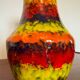 Multicolored ceramic vase from the 60s