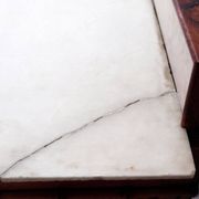 Commode en faux bambou et plateau marbre - Fin du XIXe siècle