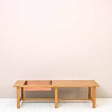 Scandinavian bench with planter