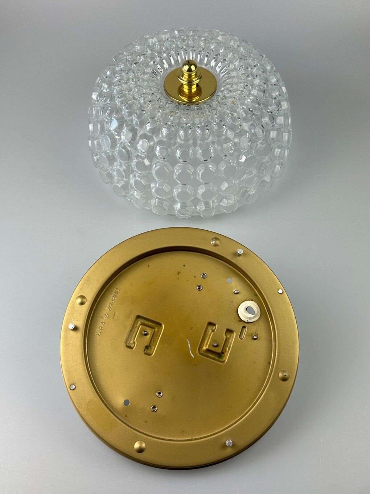 Ceiling light Glashütte Limburg Germany Space Age 60s