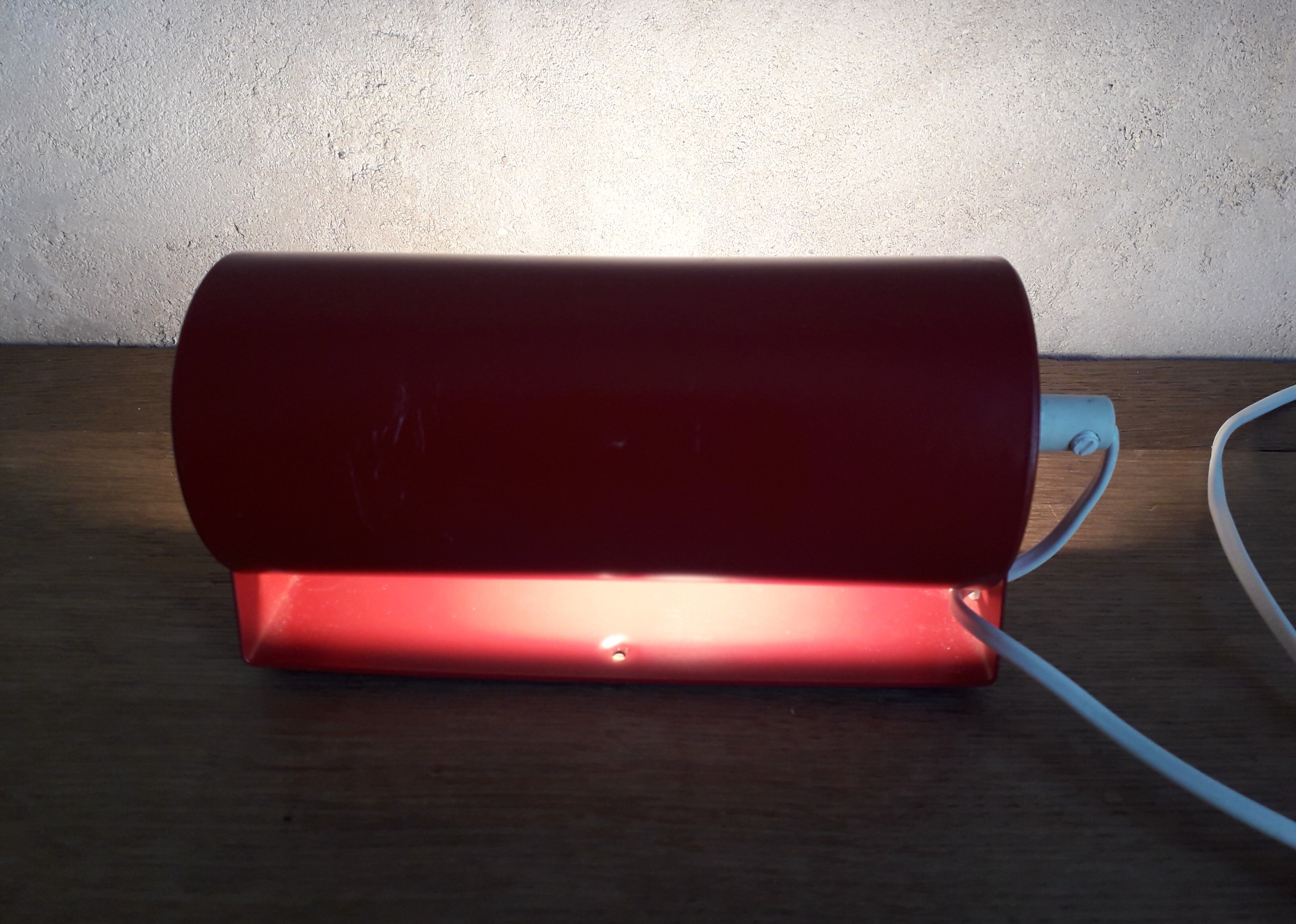 Ikea red sconce 1980
