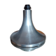 Large foot of vintage lamp brushed aluminum (double lighting)