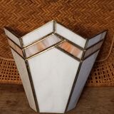Stained glass wall lamp