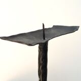Wrought iron three-branched candle holder, 1950s