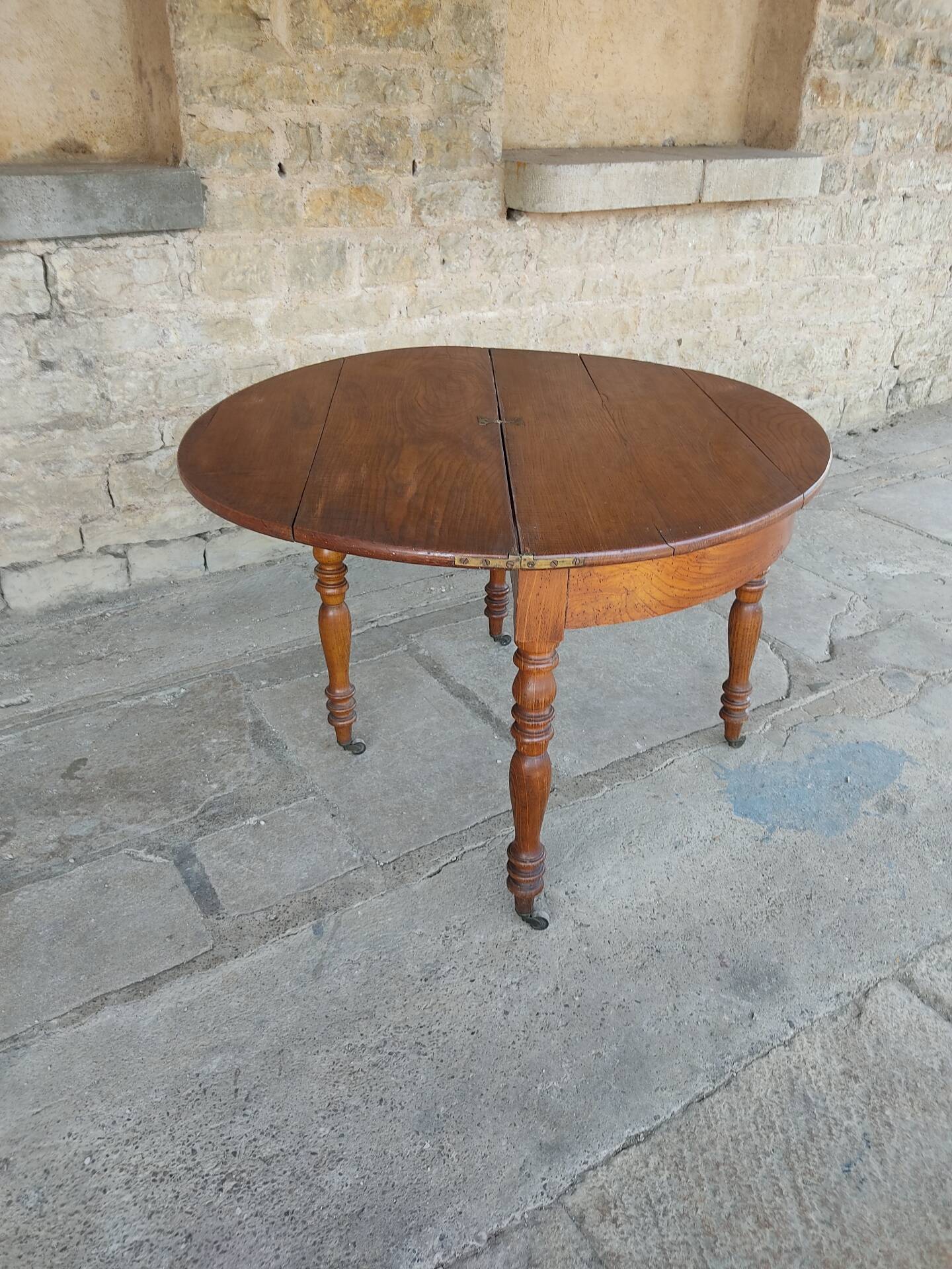 Demi-lune console table