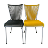 Pair of chairs scoubidou years 60
