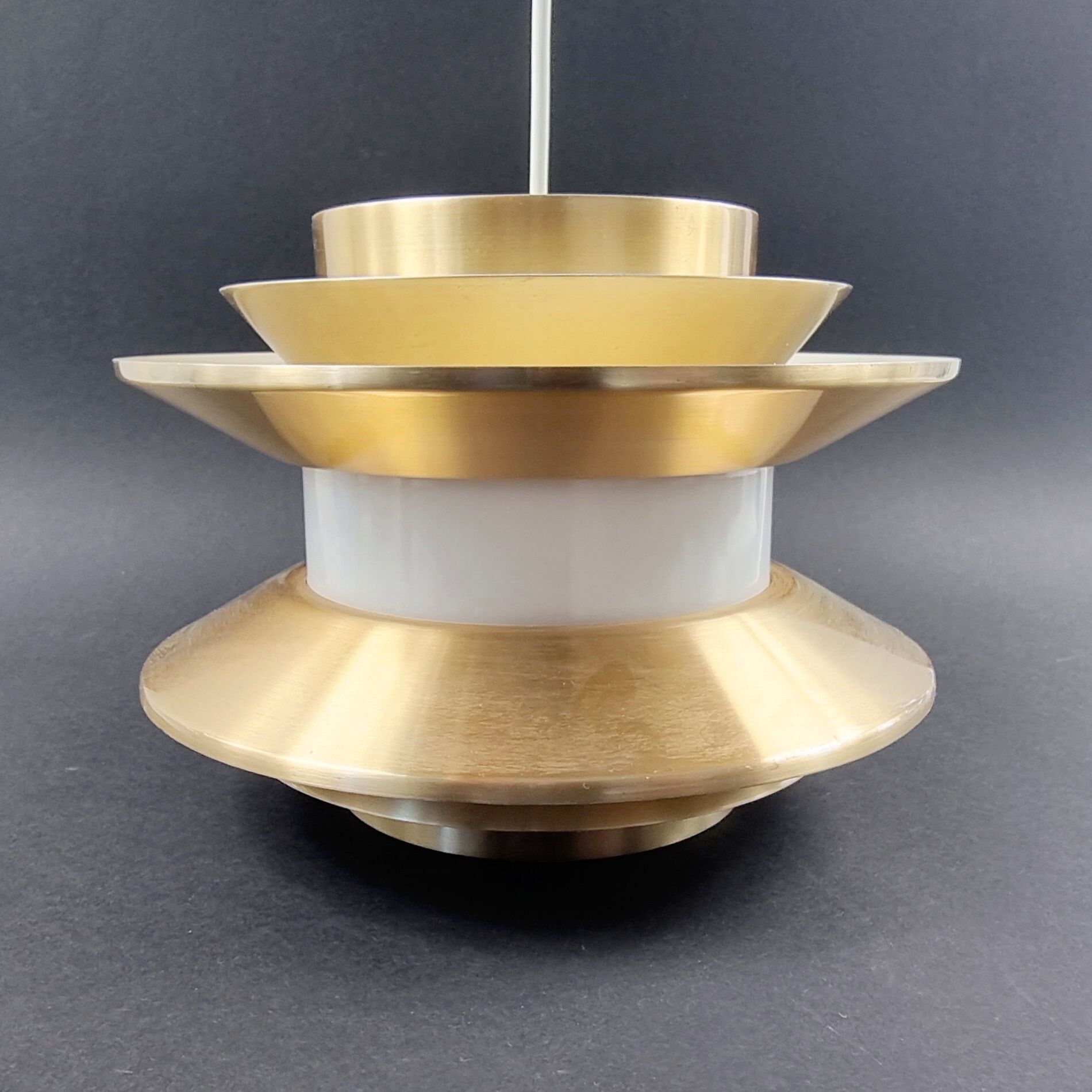 Mid-Century Labelled Trava Ceiling or Pendant Lamp by Carl Thore for Granhaga, Sweden, 1970s