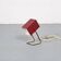 Lampe de table cube Kaiser Leuchten modèle 45097 rouge vin, design allemand