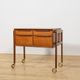 Mid-Century Teak Serving Trolley on Castors, Denmark, 1960s