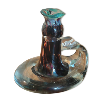 Vintage candle holder, glass paste