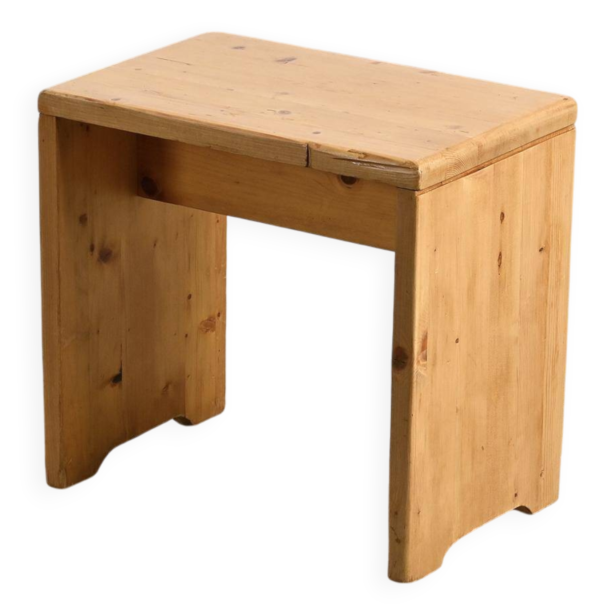 Solid pine stools, France circa 1975