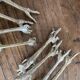 Set of 8 antique silver-plated knife rests Animals