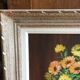 Peinture bouquet de fleurs signée C Sargue