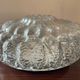 Vintage ceiling or wall light in molded glass from the 70s