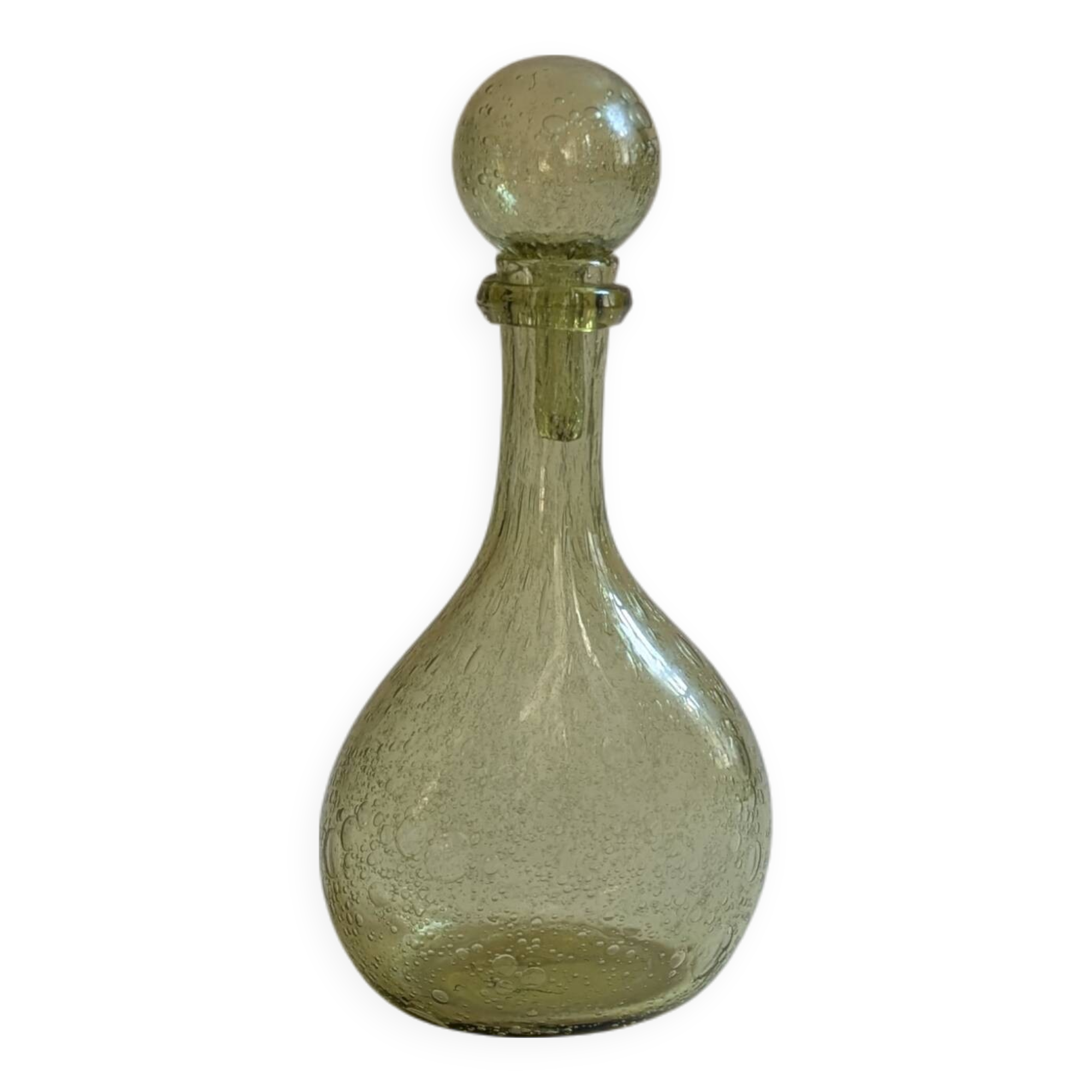 Bubble glass carafe